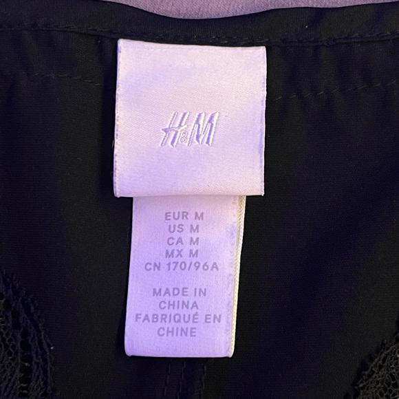 Black H&M dreamy slip dress - Picture 3 of 4